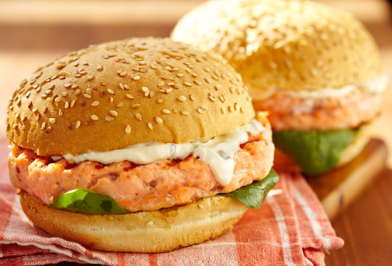 Burger di salmone