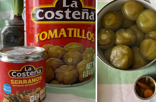 tomatillo e chile serrano
