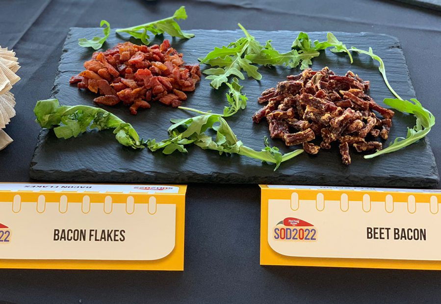 Bacon flakes e Beet bacon - Summer Open Day 2022